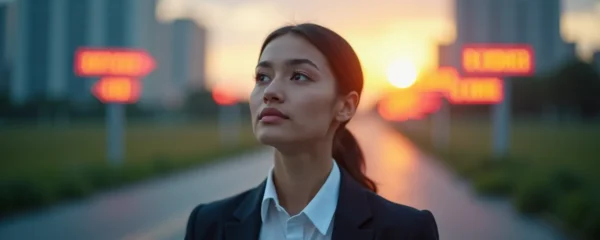 Illustration conceptuelle sur le choix de la formation professionnelle pour un projet de carrière